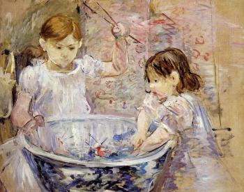 貝爾特 摩裡索特 Children with a Bowl